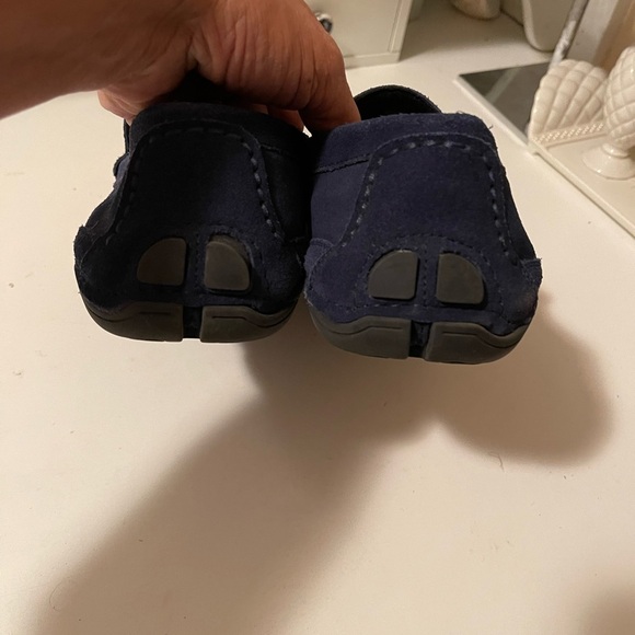Keneth Cole Reaction, Navy blue suede slippers - Picture 7 of 9